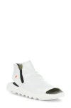 Softinos By Fly London Wish Platform Wedge Sandal In White