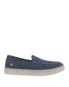 Softinos Man Loafers Navy Size 9 Leather In Blue