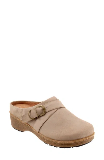 Softwalk ® Asmara Platform Mule In Taupe Suede