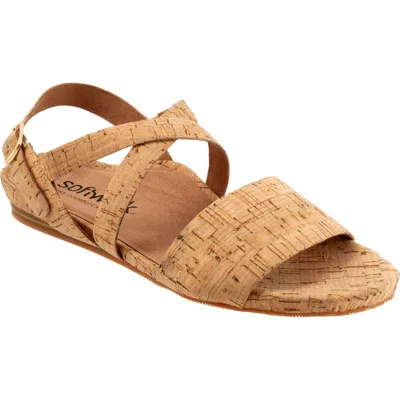 Softwalk ® Cali Sandal In Natural Cork