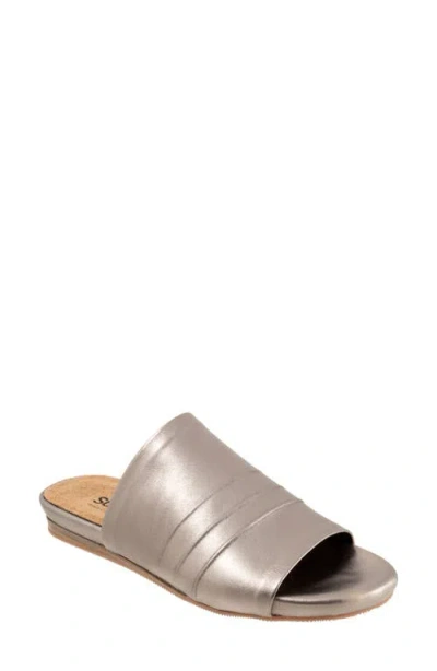 Softwalk ® Camano 2.0 Slide Sandal In Pewter