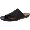 Softwalk Corsica Womens Leather Slip On Thong Sandals In Black
