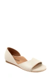 Softwalk ® Cypress Open Toe Flat In Ivory