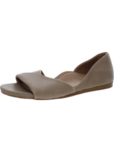 Softwalk Cypress Womens Leather Slip-on Slide Sandals In Brown