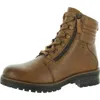 Softwalk Everett Womens Leather Lace Up Ankle Boots In Brown