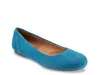 Softwalk Extra Wide Width Sonoma Ballet Flat In Blue