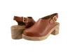 Softwalk Fairbanks Slingback Platform Clog In Brown
