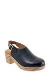Softwalk ® Fairbanks Slingback Platform Clog In Navy