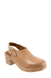 Softwalk Fairbanks Slingback Platform Clog In Tan