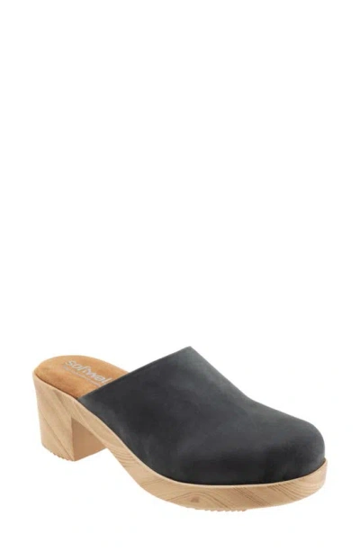 Softwalk Felida Platform Mule In Black