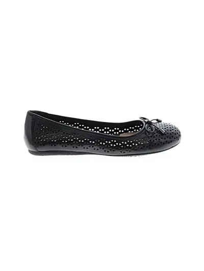 Pre-owned Softwalk Flats In Black
