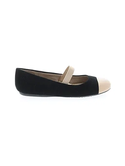 Pre-owned Softwalk Flats In Black