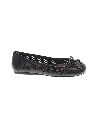 Pre-owned Softwalk Flats In Black