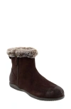 Softwalk Wide Width Helena Bootie In Brown