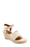 Softwalk ® Hilo Ankle Strap Espadrille Platform Wedge Sandal In Ivory