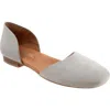 Softwalk ® Kamari D'orsay Flat In Grey Suede