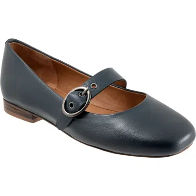 Softwalk ® Kassala Mary Jane Flat In Blue