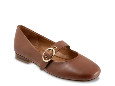 Softwalk Kassala Mary Jane Flat In Brown