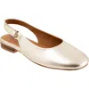 Softwalk ® Katy Slingback Flat In Gold