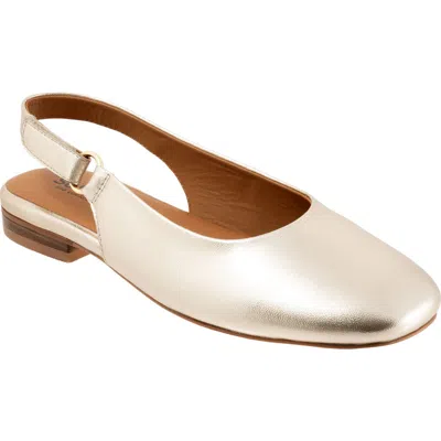 Softwalk ® Katy Slingback Flat In Gold