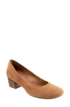 Softwalk Lynn Pump In Camel Suede