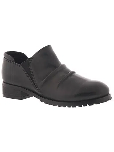 Softwalk Mara Womens Leather Memory Foam Ankle Boots In Black