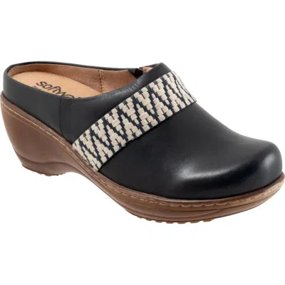 Softwalk ® Marion Platform Clog In Black