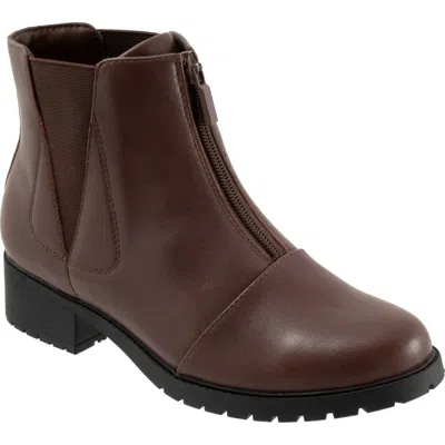 Softwalk ® Marni Cap Toe Bootie In Brown