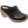 Softwalk Marquette Womens Banded Man Made Clogs In Black Nu