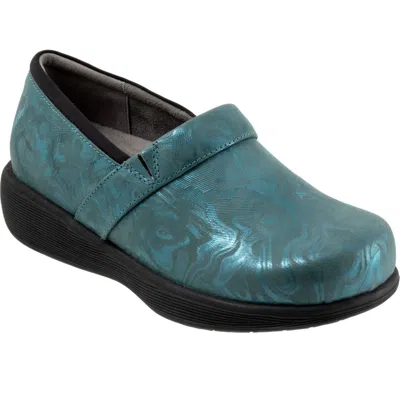 Softwalk ® Meredith Sport Clog In Teal Waves
