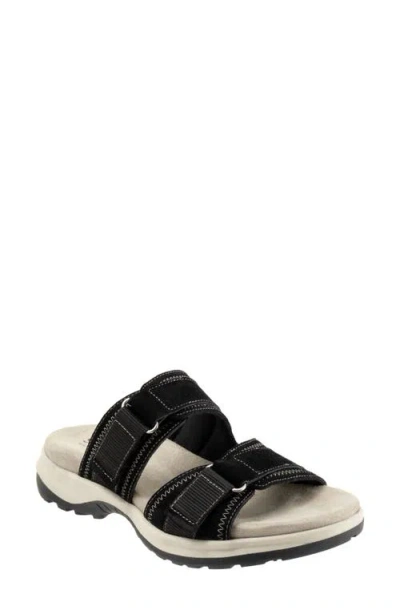 SOFTWALK SOFTWALK® OASIS LEATHER SLIDE SANDAL