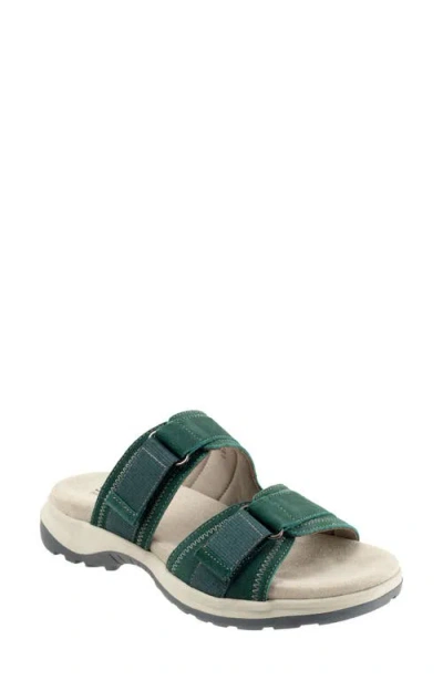 SOFTWALK SOFTWALK® OASIS LEATHER SLIDE SANDAL