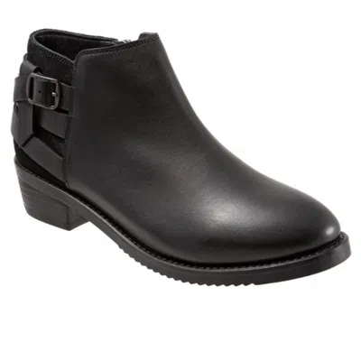 Softwalk Raleigh S2155-001 Boots Womens Black Leather Ankle Bootie Zap534