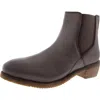 Softwalk Rana Womens Leather Ankle Boots In White
