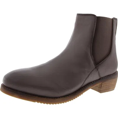 Softwalk Rana Womens Leather Ankle Boots In White
