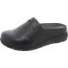 Softwalk San Marcos Tooling Leather Mule In Black