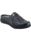 Softwalk San Marcos Tooling Leather Mule In Blue