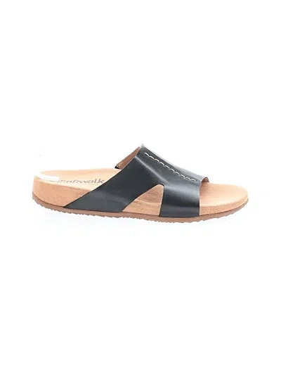 Pre-owned Softwalk Sandals In Black