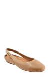 Softwalk ® Sheffield Slingback Flat In Beige