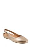 Softwalk ® Sheffield Slingback Flat In Bronze