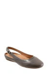 Softwalk ® Sheffield Slingback Flat In Gray