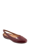 Softwalk ® Sheffield Slingback Flat In Red