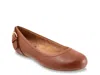 Softwalk Sydney Ballet Flat In Brown