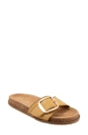 Softwalk Una Slide Sandal In Mustard