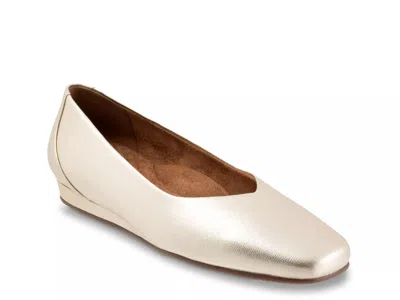 Softwalk Vellore Ballet Flat In Gold