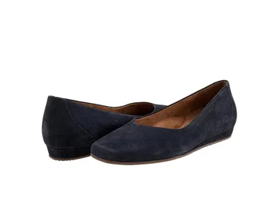 Softwalk Vellore Women's Shoes Navy Pearl: 6 Ww (ee) In Black