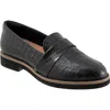 Softwalk ® Walsh Loafer In Black Croco