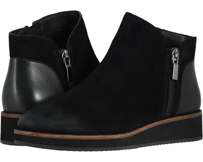 Softwalk Wesley Boots Women's 5.5 Black Leather Side Zip Ankle Booties Zpo1061