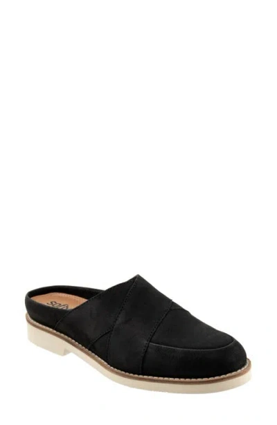 Softwalk ® Wessex Mule In Black Nubuck