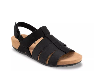Softwalk Wide Width Burnaby Sandal In Black